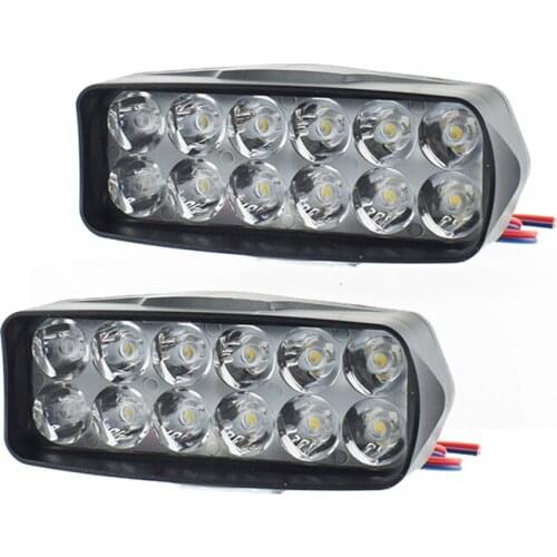 Motorcycle headlights spotlights 12led 18w Motorbike auxiliary lights moto headlamp super bright 6000K fog lights work lamp