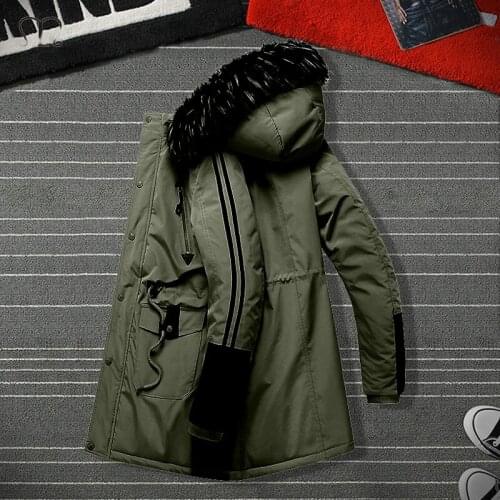 Mens Jackets Coat Autumn Winter Fashion Brand Zipper Warm Coats Male Casual Bomber Jacket Mens Overcoat Big Pocket Outwear Army