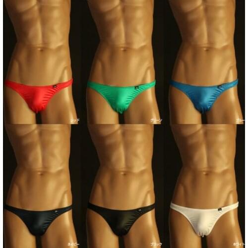 Acebal Cers brand Cueca mens underwear ice silk bikini gay underwear Qucik-dry sexy mens underwear breathable