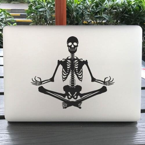 Yoga Skeleton Laptop Sticker for Macbook Pro 16" Air Retina 11 12 13 15 inch Dell Vinyl Mi Mac Book Skin 15.6" HP Notebook Decal