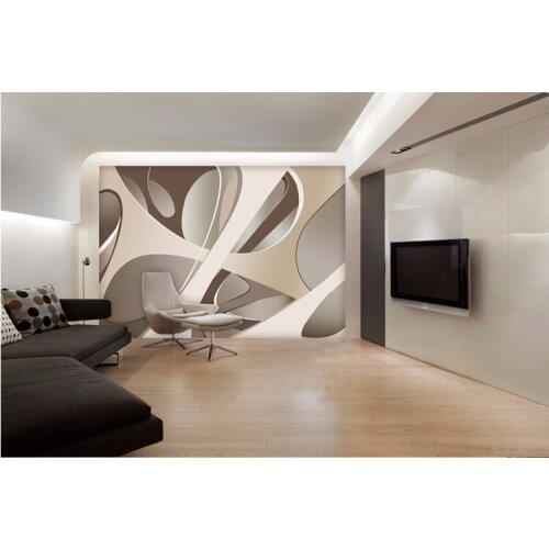 CJSIR Papel De Parede 3d Wallpaper European Minimalist Bedroom Living Room TV Backdrop Stripes Abstract Mural Home Decors