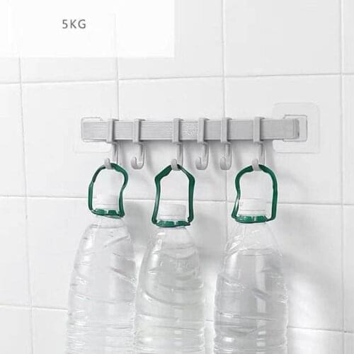 Wall Mounted Bathroom Organizer Hooks Towel Holder Kitchen Accessories Cupboard Storage Rack Shelf Bathroom Holder Key Hooks