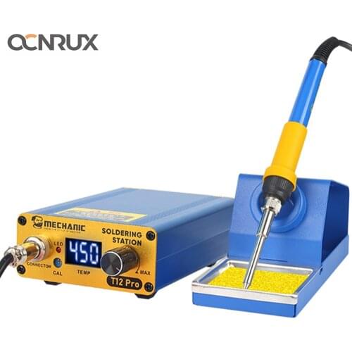 MECHANIC T12 PRO Soldering Station Fast Heating Thermostatic 72W Soldering Iron for Motherboard BGA PCB Repair