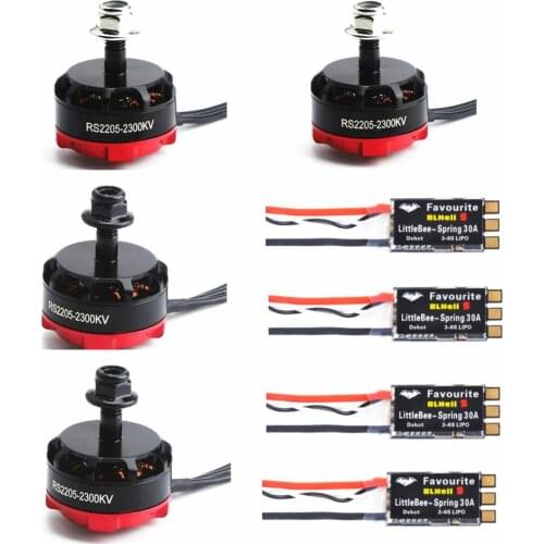 RS2205 2300KV 2205 CW/CCW+30A ESC Brushless Motor for FPV Racing Quad Motor FPV Multicopter