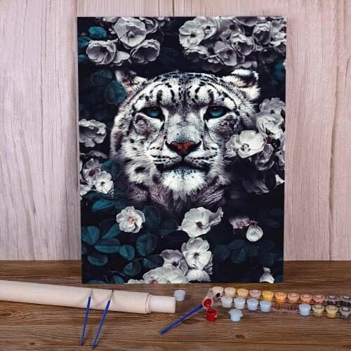 Flower Painting By Numbers Set Oil Paints 40*50 Boards By Numbers Home Decor Crafts For Handiwork