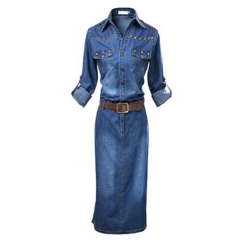 Sifafos Fashion Denim Dresses