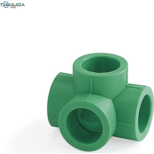 SONGZHI ppr water pipe fittings household 4′20 6′25 decorative universal cold and heat pipe fittings three-dimensional four-way