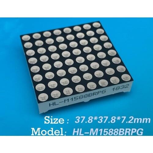 LED Dot Matrix Pure Green Double Color Dot Matrix 3.75 jade green double color LED dot matrix module