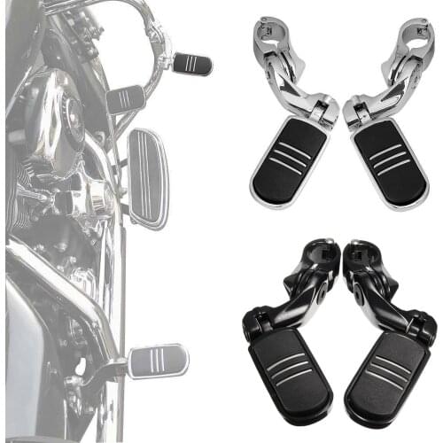 1 Pair 32MM 1-1/4" Motorcycle Engine Guard Highway Foot Pegs Footpeg Kit for Harley Davidson Streamliner Touring Road Glide
