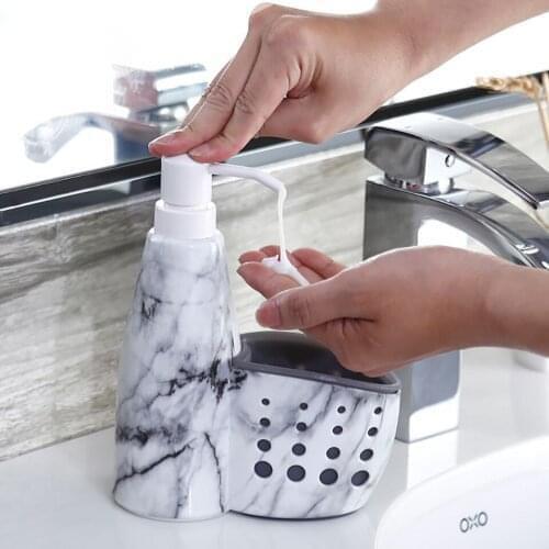 2 in 1 Bathroom Supplies Storage Bottle Household Plastic Hand Sanitizer Bottling Shower Gel Bottle Bathroom Shampoo Bottle