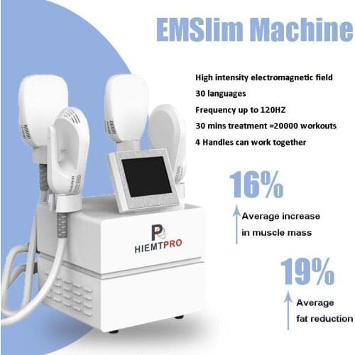 Emslim Fat Removal Virtually Painless Em slimming machine body contouring slim tesla beauty equipment