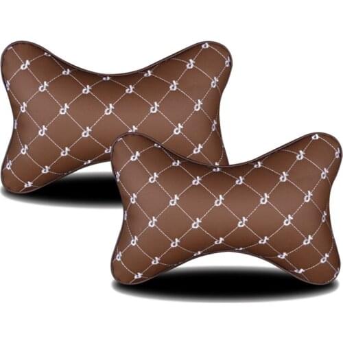 2pcs/set Car Neck Pillow Universal Automobile Head Neck Rest Cushion Relieve Fatigue Neck Support Breathable Headrest