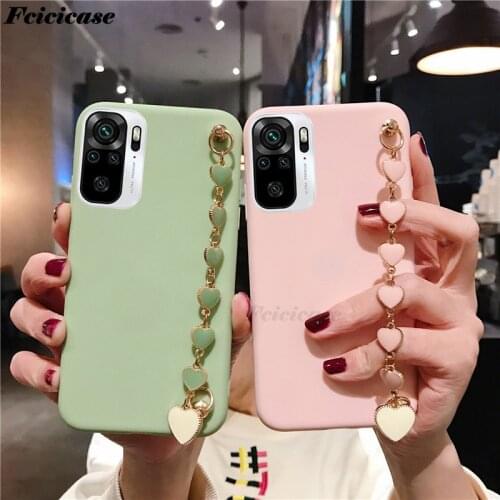 Love Bracelet Case For Xiaomi Redmi Note 10 Silicone Soft TPU Cover For Redmi Note 10 Pro Phone Bags Matte