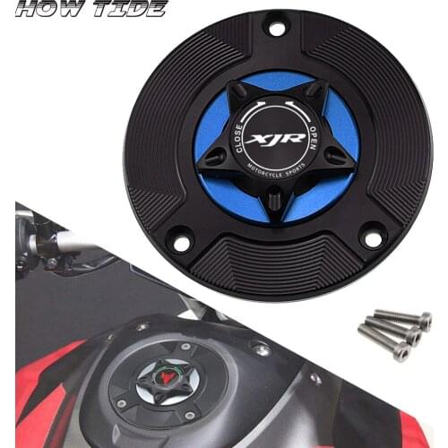 CNC Aluminum Keyless Motorcycle Accessories Fuel Gas Tank Cap Cover for YAMAHA XJR1200 1994-1997/ XJR1300 1998-2010