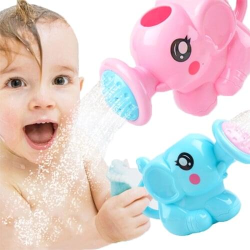 Childrens Elephant Shower Pot Bath Toy Bathroom Play Set Toy Childrens Watering Can Outdoor Beach Sprinkler Game Gift