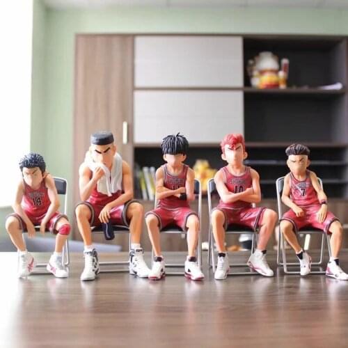 Anime Slam Dunk Stool Series Sakuragi Rukawa Kaede Akagi Takanori Miyagi Ryota Mitsui Shou figure anime figures