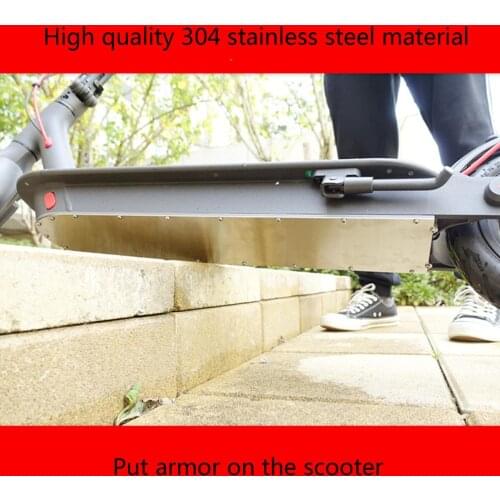 Brand New G30 Max Electric Scooter Chassis Stainless Steel Protection Metal Guard Plate Armor Battery Bottom Cover
