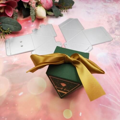 Diamond shaped box metal cutting dies 2020 new DIY scrapbook paper card decorative craft embossing mold