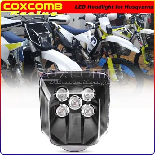 Motocross Enduro Supermoto LED Headlight Dual Sport Front Running Light for Husqvarna FC FE FX TC TE TX 125 150 250 300 350 450