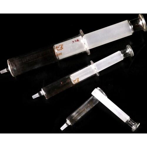 New Arrival Glass Syringe Injector Sampler Dispensing With Ink Chemical Medicine 2ML 5ML 10ML 20ML