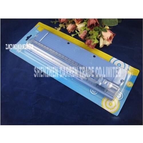 NEW Small portable safety cutter A4 Precision Paper Card Trimmer Ruler Photo Cutter Cutting Blade Office Kit, Easy cutting photo