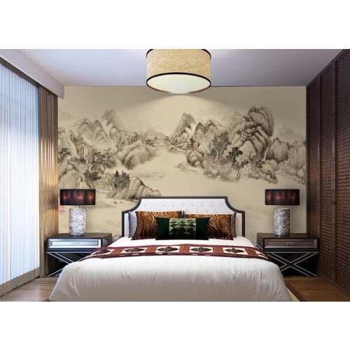 Custom Photo Wallpaper 3D artistic conception ink landscape painting Living Room Bedroom TV Background Wall Murals For Walls 3D