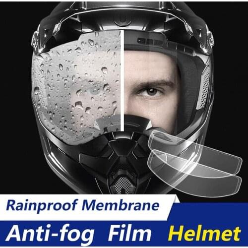 Moto Helmet Anti-fog Film Anti Rain Film Durable Nano Coating Sticker Film Rainproof Universal Helmet Accessories