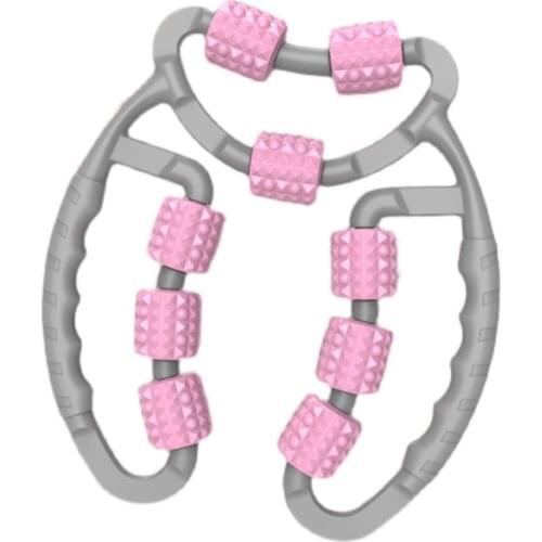 9 Wheel Massage Ball Floating Massage Roller Arm Leg Neck Muscle Roller Tissue Fitness Gym Block Yoga Pilates Home Sports Roller