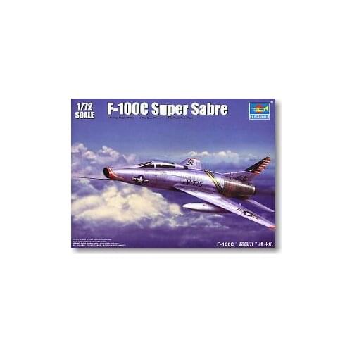Trumpeter 1/72 scale model 01648 F-100C Super Saber Fighter