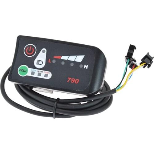 Cool Display Led Power With Light Function 6km Boost Meter 790 Meter ConnectorKeyboard24v/36v/48v Electric Scooter Bike Meter