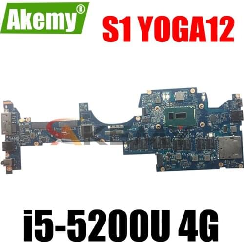 Thinkpad is suitable for S1 YOGA12 ,i5-5200U 4G notebook motherboard.FRU 01AY502 00HT703 01AY509 00PA828 01AY503 00HT704