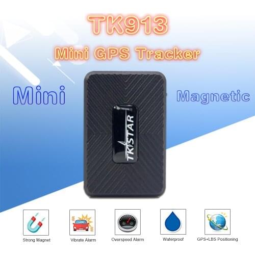 TKSTAR GPS Tracker TK913 for vehicle 1500mAh MINI Portable Realtime Voice Monitor Tracking Waterproof Overspeed Alarm Geo-fence