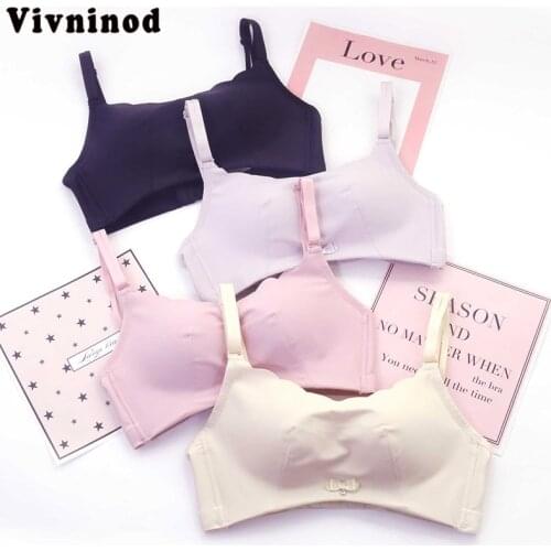 Thin Cup Push Up Sleeping Women Bra Small Chest Bra Comfortable Breathable With Wedding and Dress Wire Free Anti-light Small Bra