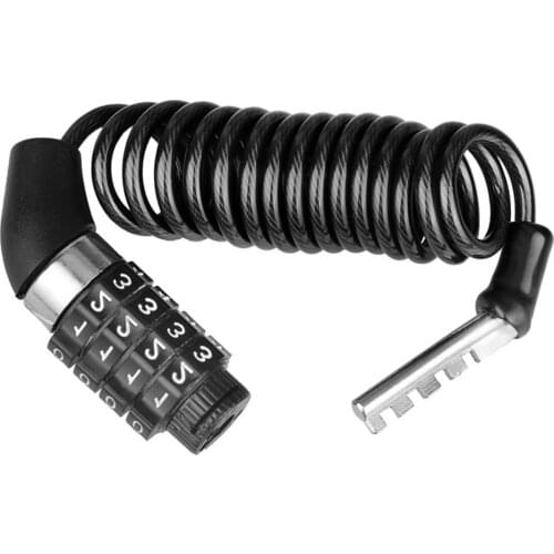 Bicycle Safety Lock Portable Cable High-strength Durable Lock Helmet Lock Password Rope Wire Lock Mountain Bike Backpack Lock