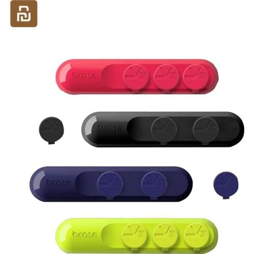 Xiaomi Youpin T'UP Storage Cable Manager Protable Data Line Magnetic Absorber Cable Clip Holder Seamless Adhesive