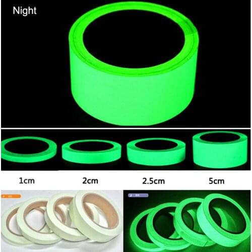 Green Luminous Tape Self Adhesive Glow In The Dark Stickers 3m Stage Decorative Luminous Fluorescent Tape Warning Stickers