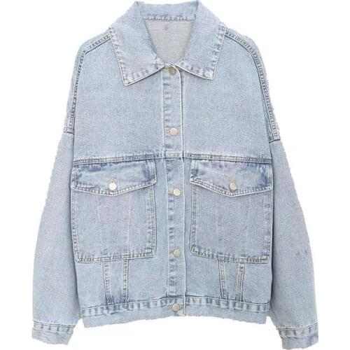 Jean jacket female in the spring and autumn 2021 new spring dress salt is a small fry street agitation