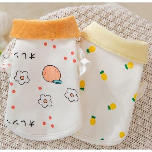 Dog Cute Fruit Print Winter Sweater Pet Autumn Clothes For Small Dogs Cats Warm Costume Chihuahua Yorkies Ropa Perro Coat Kitten