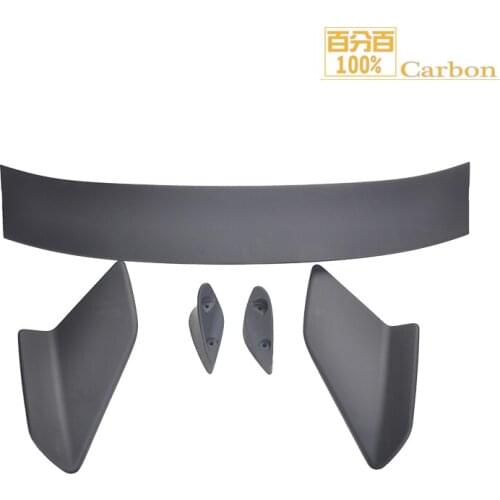 100% Carbon ABS Spoiler Civic Hatchback Rear Wing Matte Black 2017