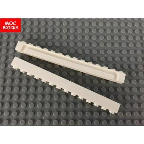 20pcs/lot MOC Bricks White Brick, Modified 1 x 14 with Groove fit with 4217 Educational Building Blocks DIY Toys christmas gifts