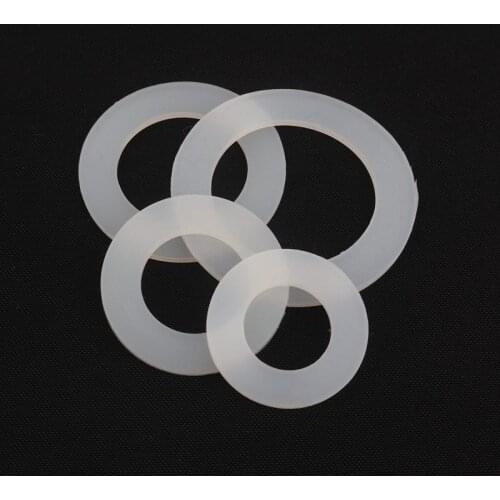 20PCS M4 Washer White Plastic Hard Nylon PTFE Washer Flat Washer Seal Ring Support Ring