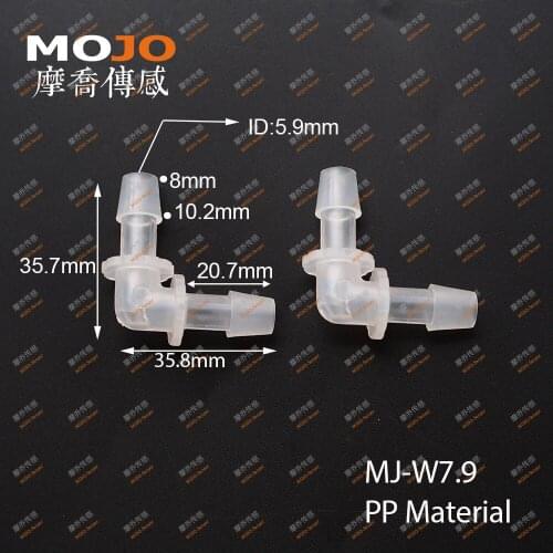 2020 MJ-W7.9 Elbow brabed type 7.9 mm min out diameter pipe connector (100pcs/lots)