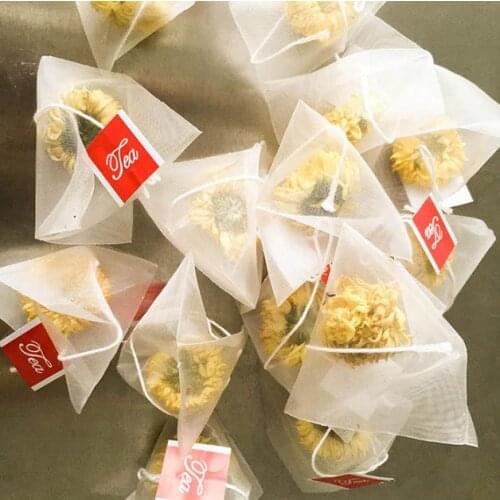 5000pcs/lot Nylon Empty Pyramid Tea Bag Tea Infuser New Tea Strainer Teabags 5.8cmx7cm SN042