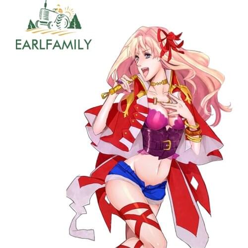 EARLFAMILY 13cm x 7.9cm for Macross Frontier Sheryl Nome Waterproof Car Stickers Anime Car Door Protector Scratch-Proof Decals