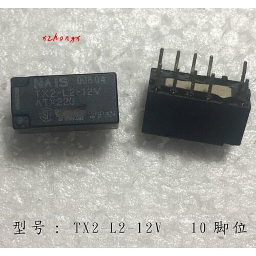 Electric Relay TX2-L2-12V 8-Foot 12VDC