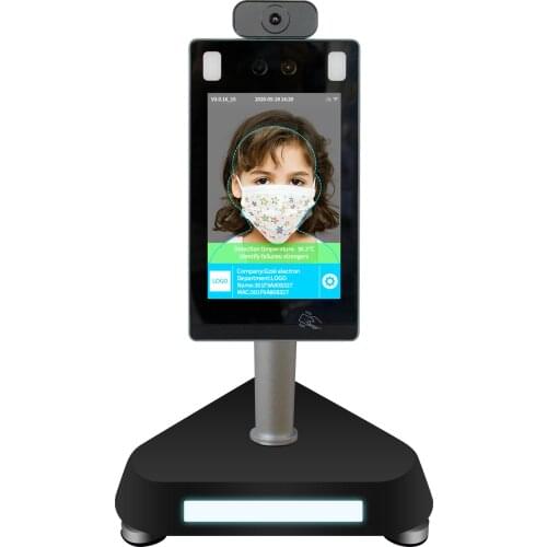 Hot sale protection product thermal imaging body detection facial recognition temp kiosk