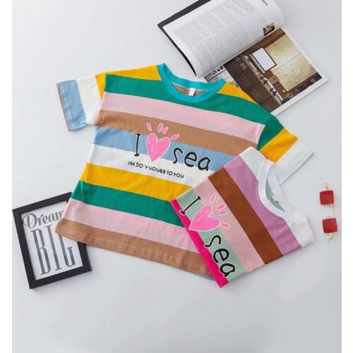 1piece /lot) 100% cotton 2020 new style summer baby girl and boy soft short sleeve 150cm 8 year old free shipping