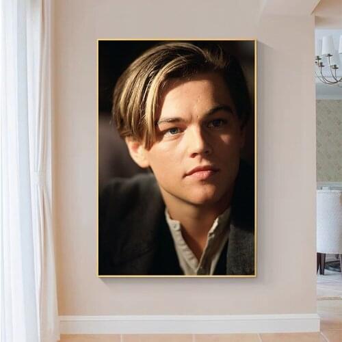 SP131 Silk Cloth Wall Poster Leonardo DiCaprio USA Handsome Actor Movie Star Art Home Decoration Gift