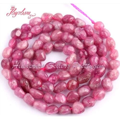 3x5-5x6mm Freeform Irregular Bead Red Tourmaline Natural Stone Beads For DIY Necklace Bracelats Jewelry Making 15" Free Shipping