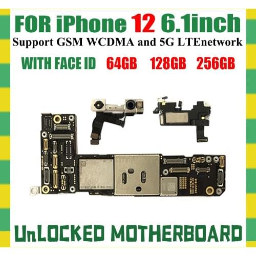 With OS System For iphone 4S 5 5C 5S SE 6 6Plus 6S 6sPlus 7 7Plus 8 8Plus Motherboard Without NO Touch ID Original unlock Plate